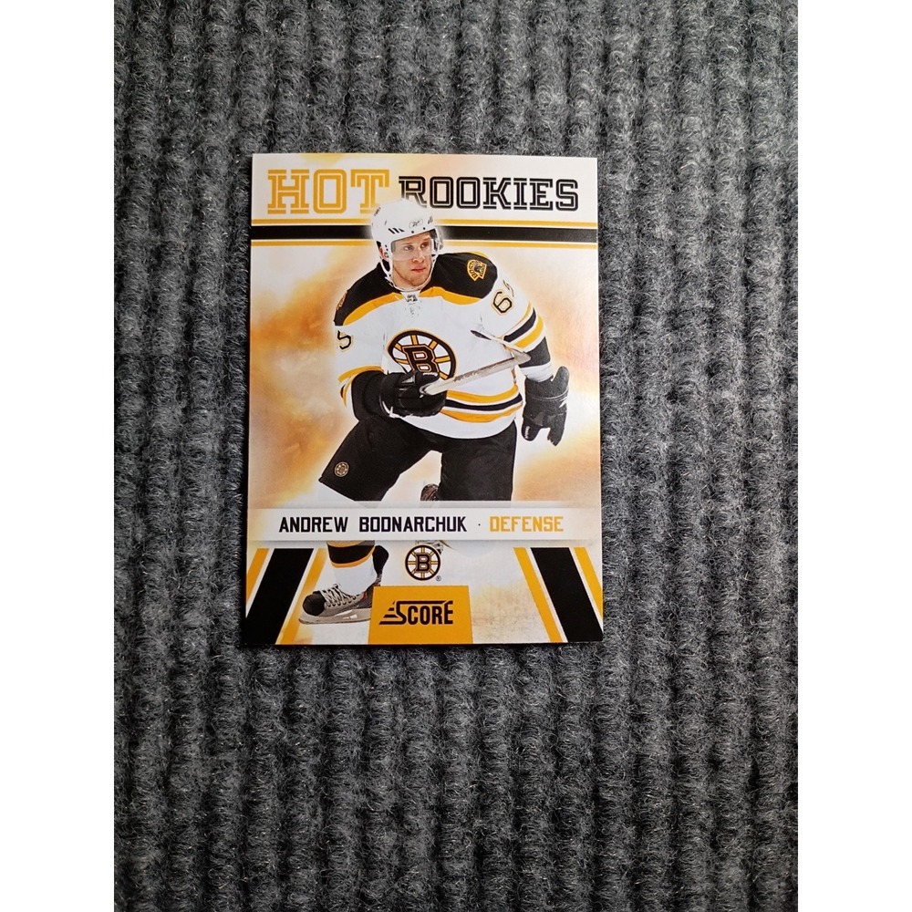 2010 Score Hot Rookies Boston Bruins Andrew Boonarchuk Hockey Card #529